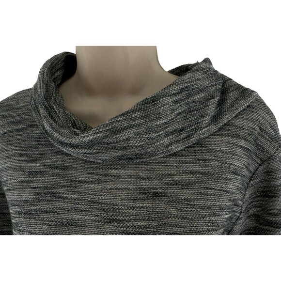 Size‎ Large Petite PUREJILL J. JILL GRAY SOFT MARLED DRESS W/POCKETS Fall Winter - Picture 3 of 8